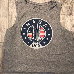 NASA crop top XL